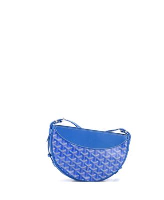 Hirondelle Shoulder Bag Coated Canvas and Leather