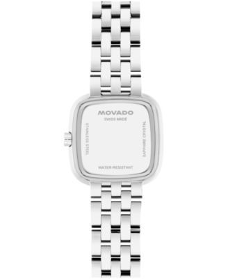 Women's Museum Classic Cushion Swiss Quartz Stainless Steel Watch, 22mm
