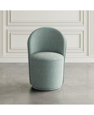 Landon Mid-Century Modern Upholstered Swivel Dining Chair (Set of 2