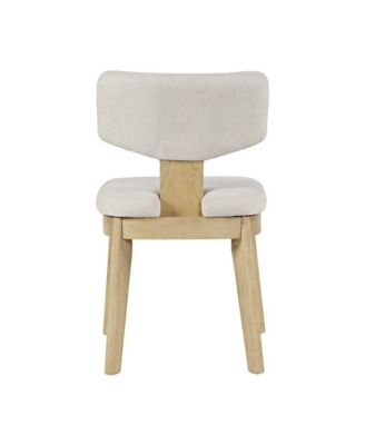 Set of 2 Tate Mid-Century Modern Split Back Upholstered Dining Chair