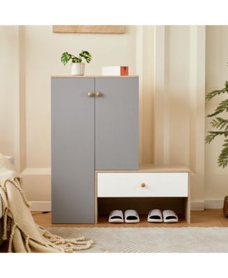 Modern Multi-functional Storage Shoe Cabinets with Adjustable Shelves