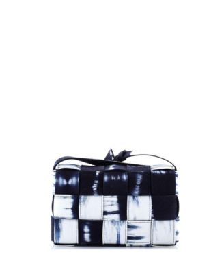 Cassette Crossbody Bag Maxi Intrecciato Tie Dye Denim