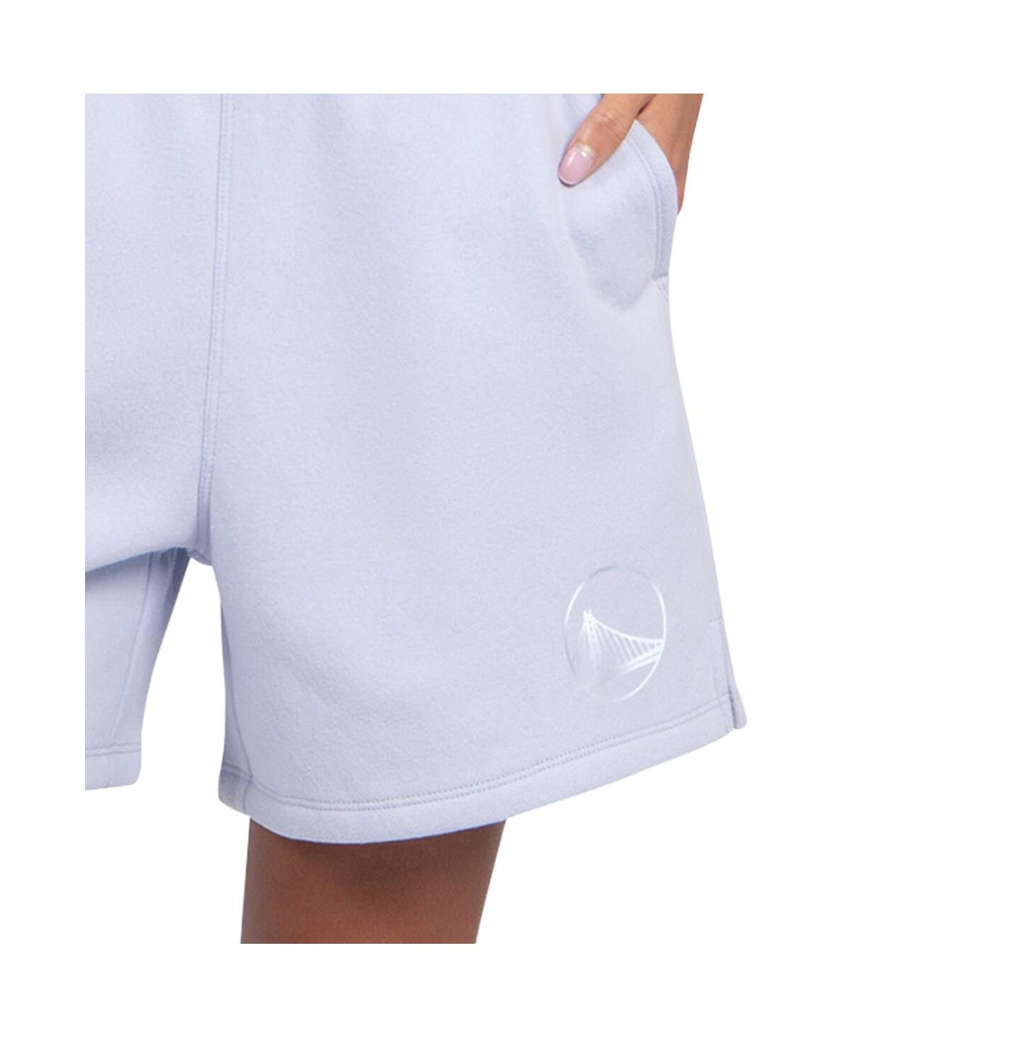Женские шорты Starter Blue Golden State Warriors Pastel High Waisted — фото 2