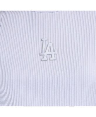 Women's Light Blue Los Angeles Dodgers Pastels Ribbed Tank Top