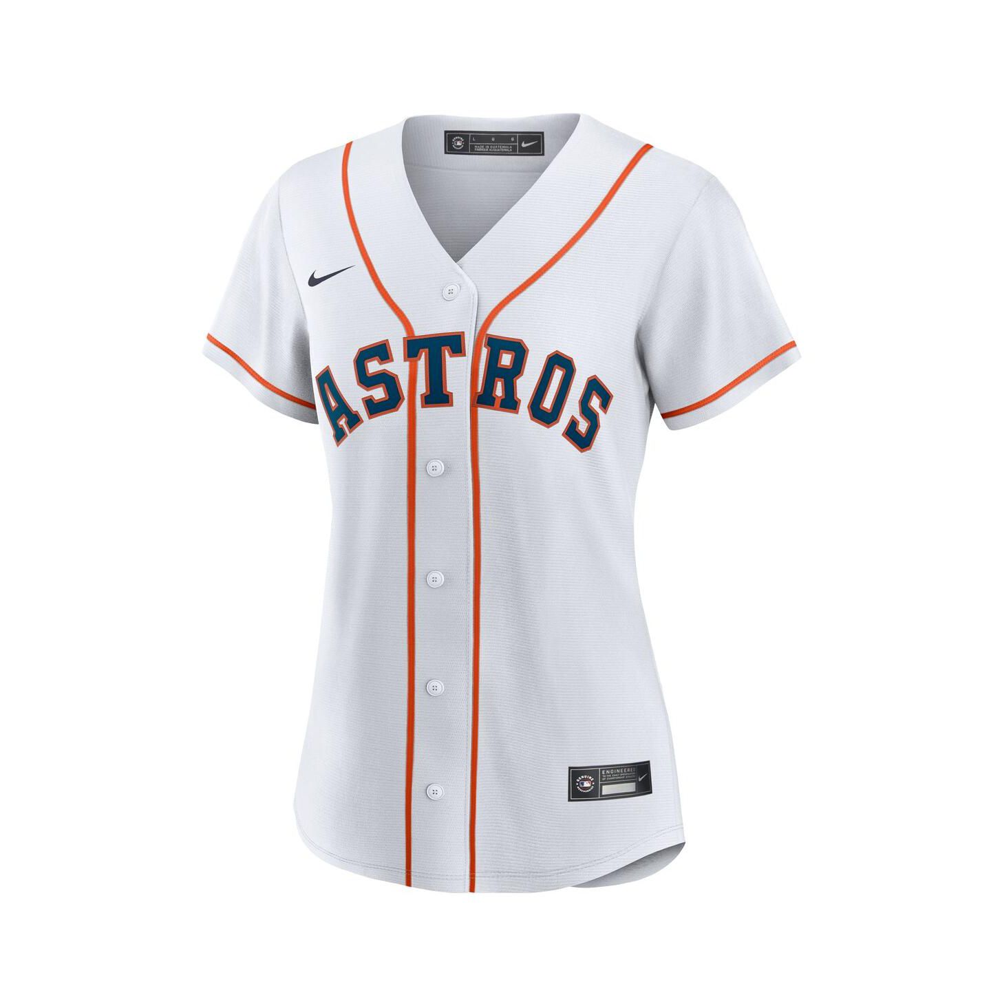 Женский топ Nike White Houston Astros 1 Mom Home Replica Jersey — фото 3