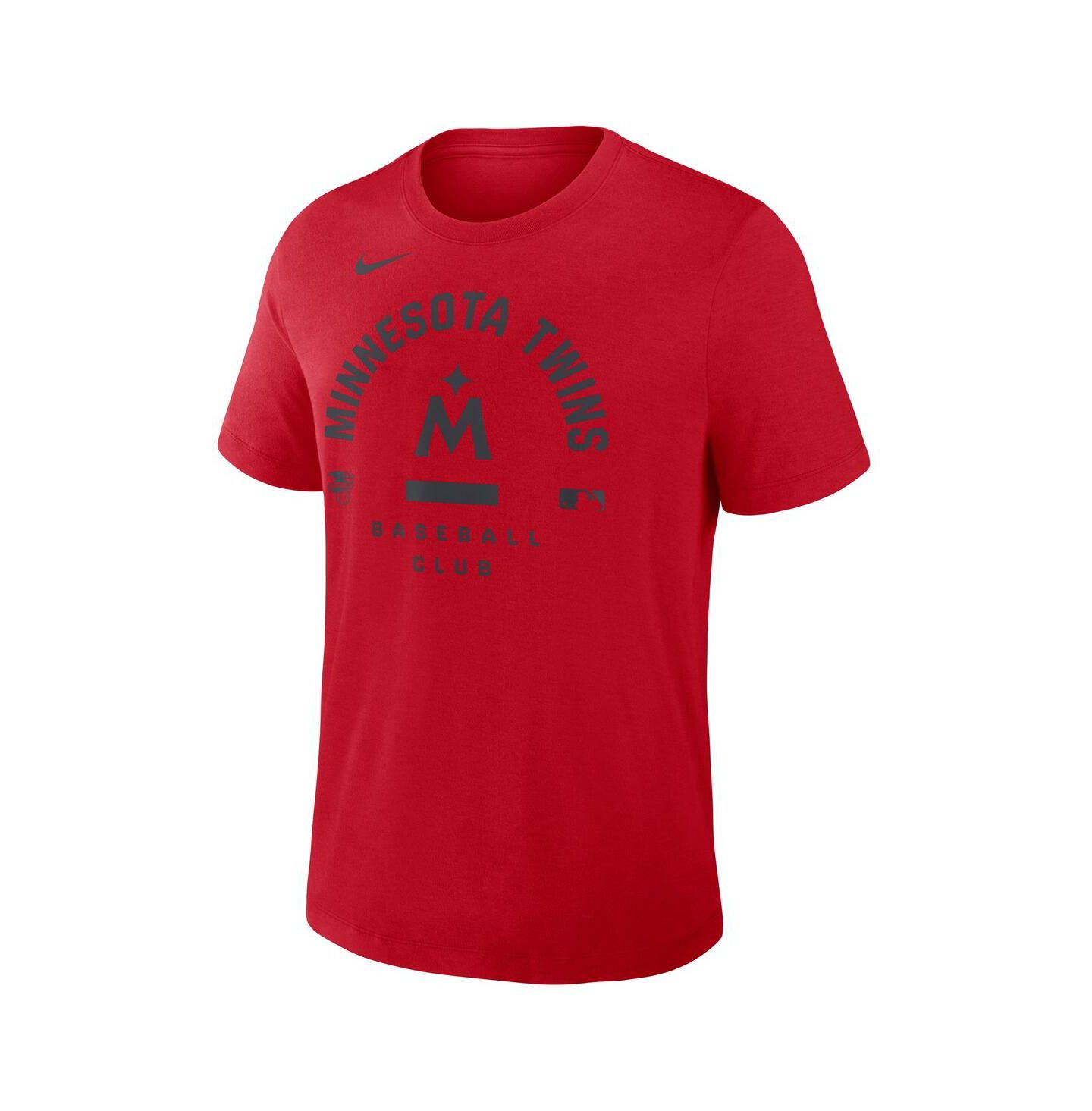 Мужская футболка Nike Red Minnesota Twins Authentic Collection Early Work Tri-Blend Dri-FIT — фото 3
