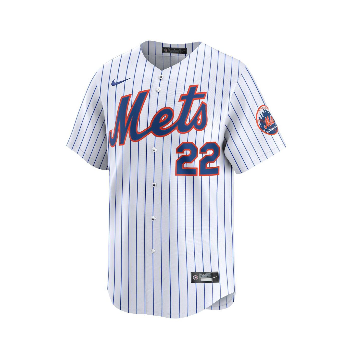Мужское джерси Nike Juan Soto New York Mets Home Limited, White — фото 3