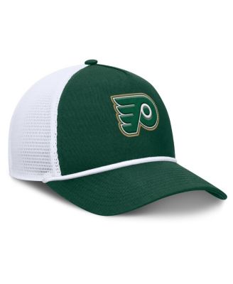 Men's Green/White Philadelphia Flyers Bermuda A-Frame Adjustable Hat
