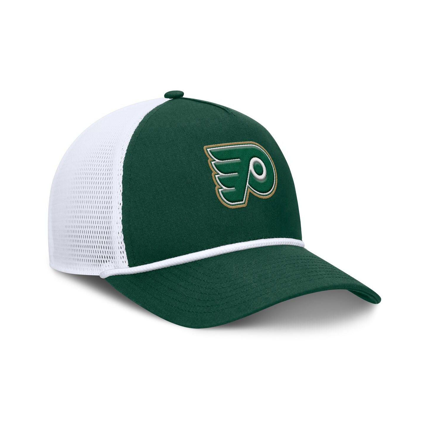 Мужская кепка Fanatics Green/White Philadelphia Flyers Bermuda A-Frame Adjustable Hat — фото 3
