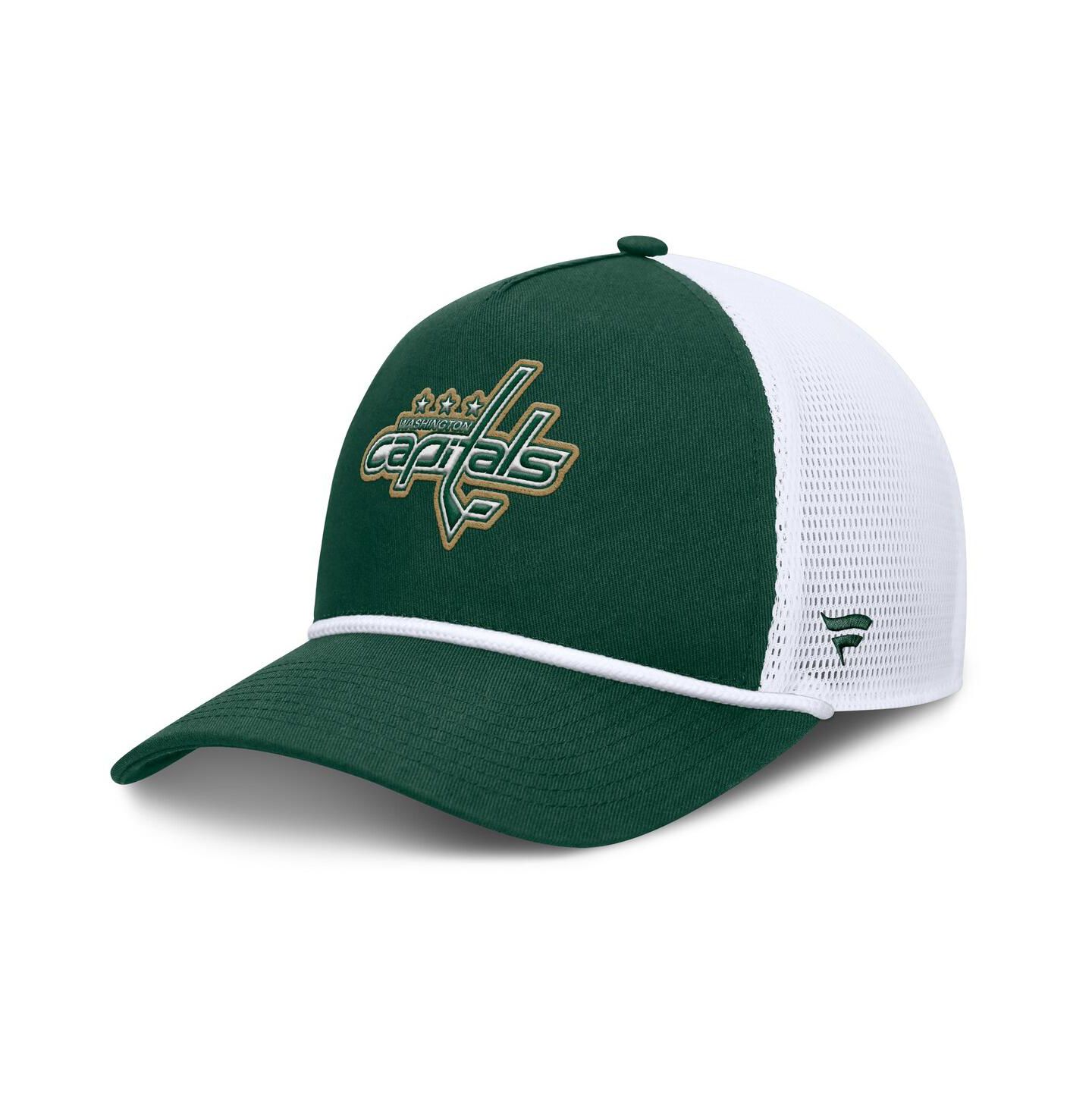 Мужская кепка Fanatics Green/White Washington Capitals Bermuda A-Frame Adjustable Hat — фото 1
