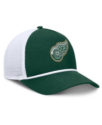 Men's Green/White Detroit Red Wings Bermuda A-Frame Adjustable Hat