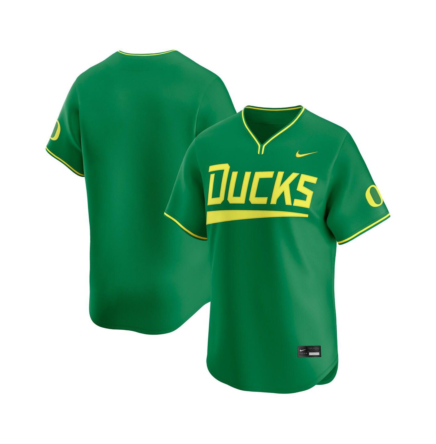 Мужской топ Nike Green Oregon Ducks Baseball Limited Jersey — фото 1