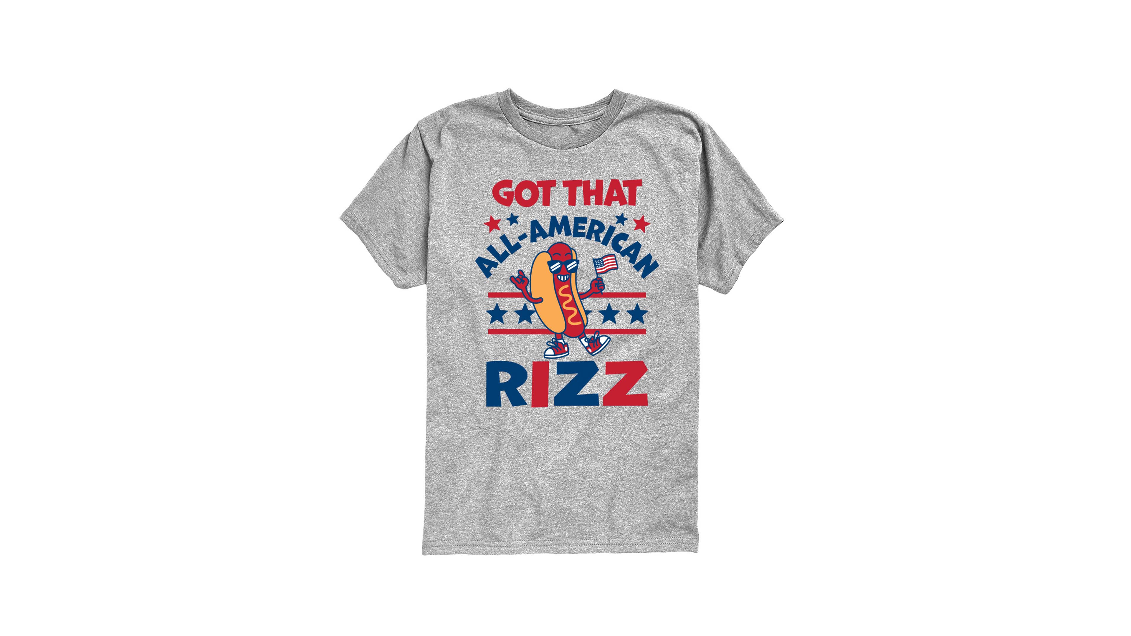 Instant Message Boys' 8-20 All American Rizz Hotdog Short-Sleeve Graphic T-Shirt