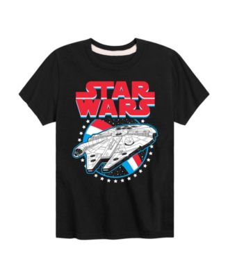 Boys' 8-20 Millennium Falcon Americana Short-Sleeve Graphic T-Shirt