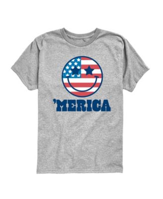 Boys' 8-20 Merica Smile Face Short-Sleeve Graphic T-Shirt