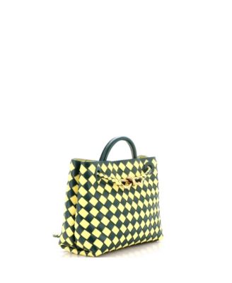 Bicolor Andiamo Top Handle Bag Intrecciato Nappa