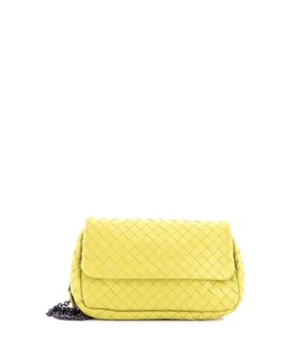 Small Expandable Chain Crossbody Bag Intrecciato Nappa