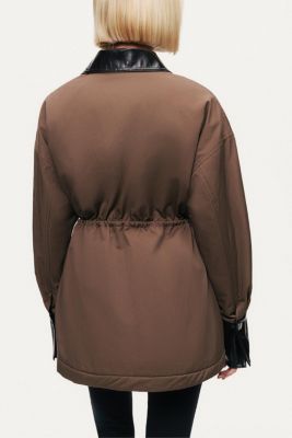 Women's Contrast Collar Utility Jacket