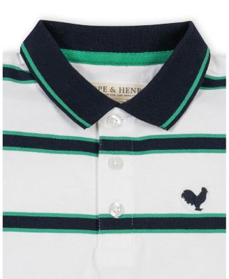 Toddler Boys Hope and Henry Organic Short Sleeve Jersey Polo
