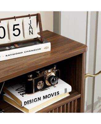 Shoes Storage Cabinet with 2 Flip Drawers, Tall Free Standing Shoe Organizer Rack