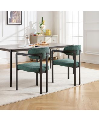 Modern Dining Room Chairs, Upholstered Boucle Kitchen Dining Chairs