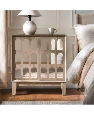 Sideboard Buffet, Mid Century Modern Storage Cabinet with Doors & Shelves