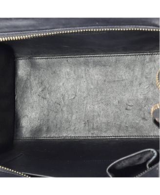 Mini Luggage Bag Canvas and Leather