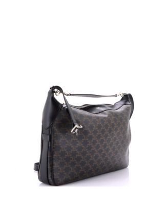 Large Romy Shoulder Bag Triomphe Coated Canvas