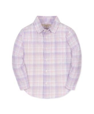Toddler Boys Hope and Henry Linen Long Sleeve Button Down Shirt