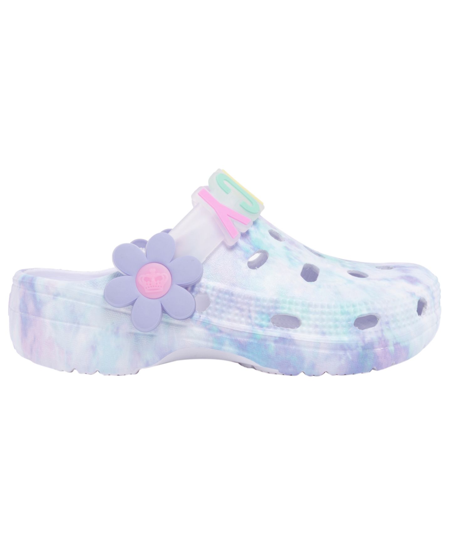 Сабо Juicy Couture Jck Blimy Clogs для девочек, цвет: Разноцветный сиреневый — фото 2