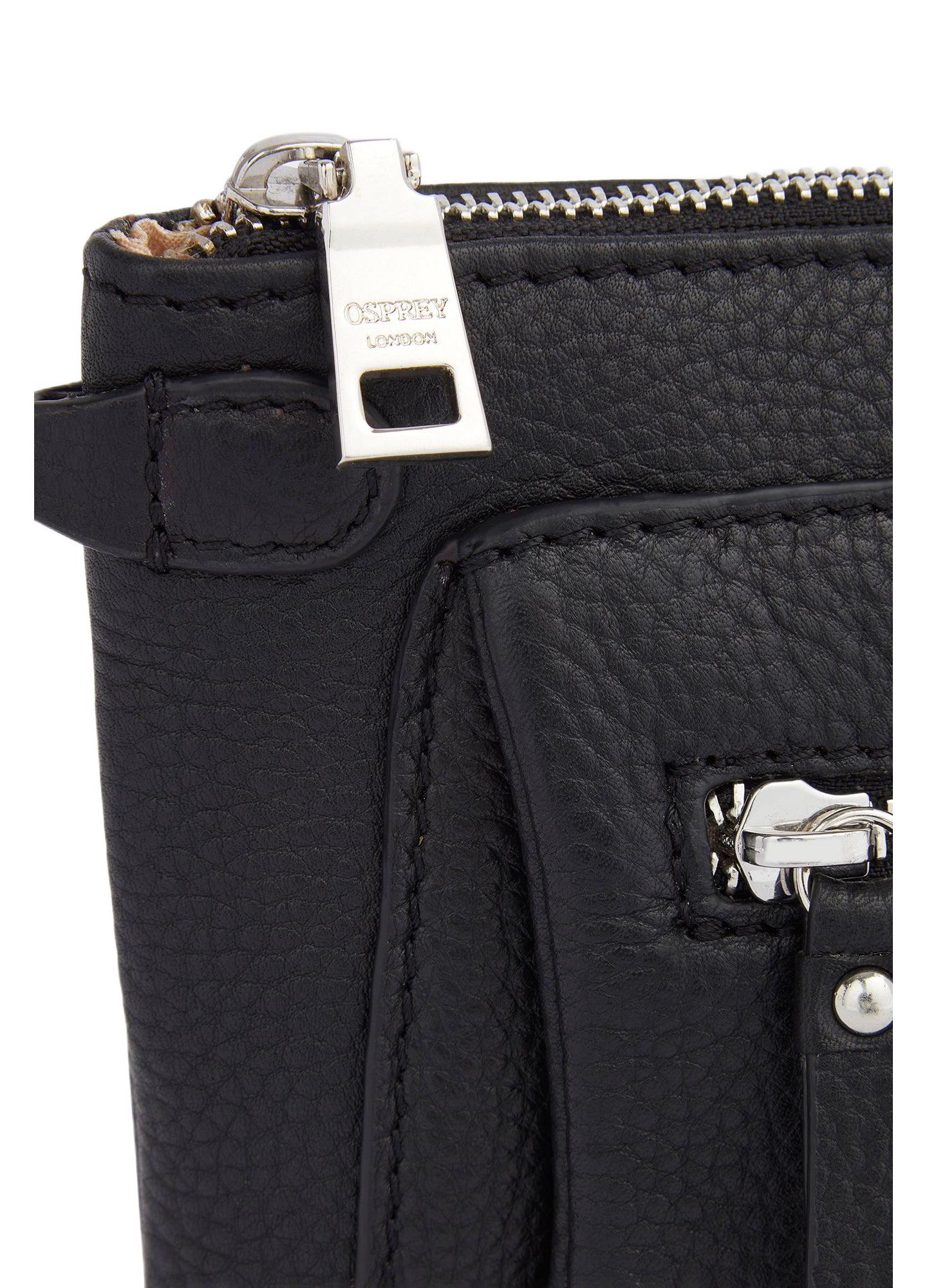 Женская сумка Osprey London The Ruby Leather Crossbody, цвет: Чёрный — фото 2