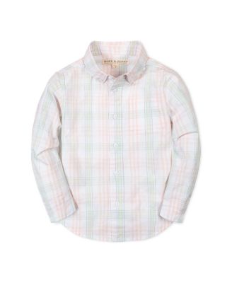 Boys Hope and Henry Organic Long Sleeve Stretch Poplin Shirt