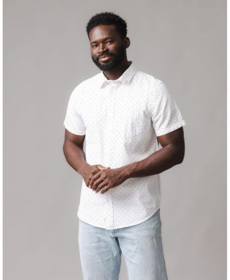 Men's Hope and Henry Organic Short Sleeve Seersucker Shirt