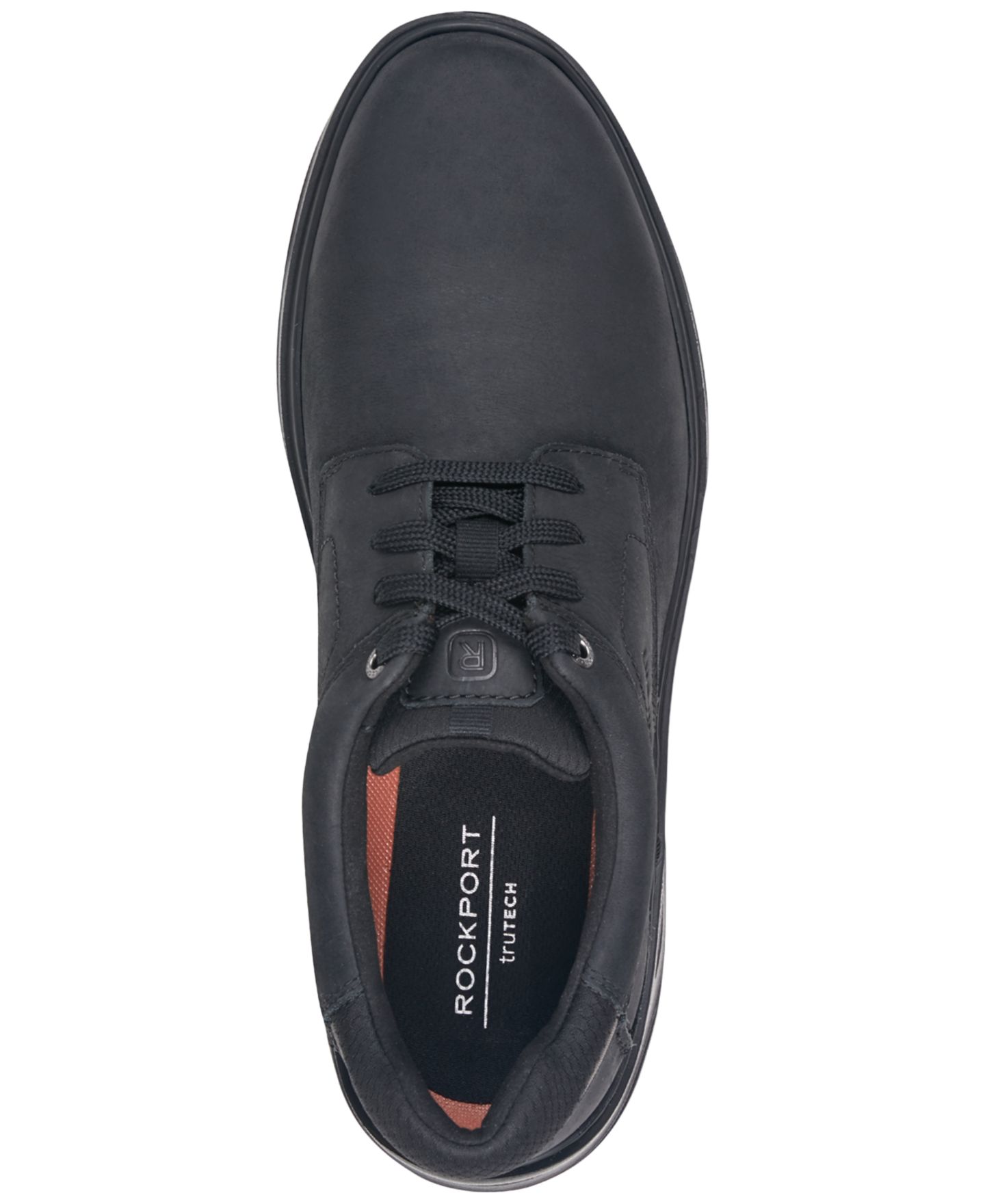 Мужские туфли Rockport Colden Casual Lace-Up, цвет: Чёрный кожаный — фото 4