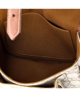 Medium Folco Bag Triomphe Coated Canvas