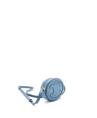 Mini Triomphe Oval Crossbody Bag Leather