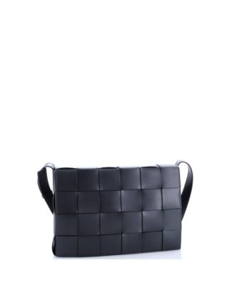 Medium Cassette Messenger Bag Maxi Intrecciato Leather