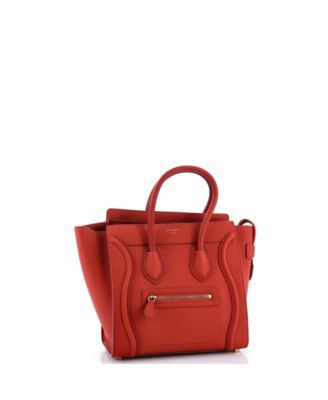 Micro Luggage Bag Grainy Leather