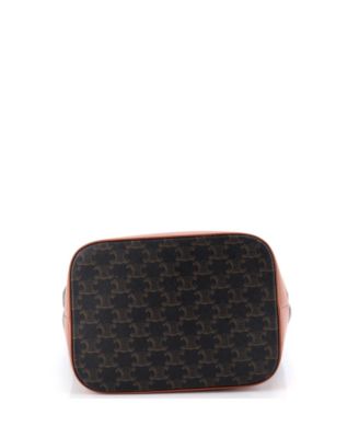 Medium Bucket Bag Triomphe Coated Canvas