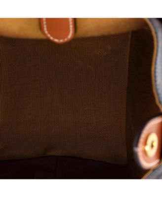 Strap Box Top Handle Bag Triomphe Coated Canvas