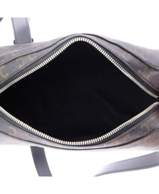 Medium Roller Messenger Bag Triomphe Coated Canvas