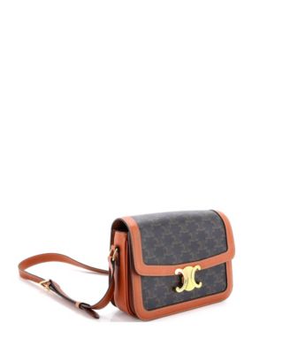 Medium Triomphe Shoulder Bag Triomphe Coated Canvas