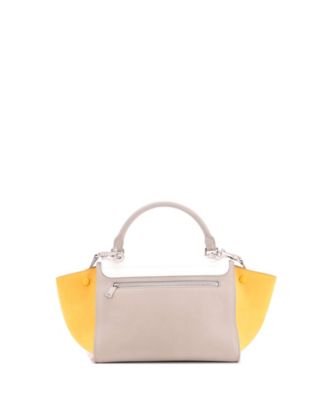 Small Trapeze Bag Leather with Patent