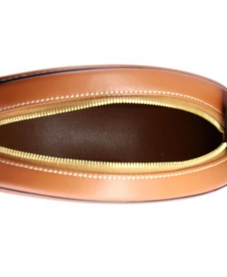 Triomphe Oval Crossbody Bag Canvas and Leather