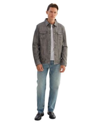 Men's Gavi Denim Leather Shirt Jacket