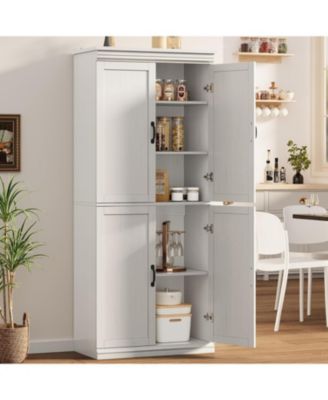 Pantry Cabinet, Freestanding Kitchen Pantry Storage Cabinet,70 in Cupboard, Tall Storage Cabinet with Doors and Adjustable Shelves