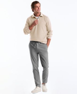 Men's Slim-Fit Waffle Knit Polo Sweater