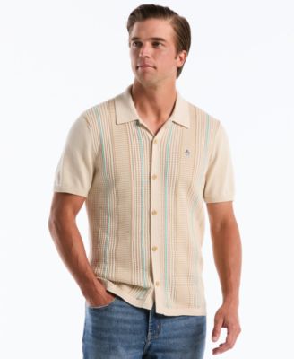 Men's Cotton Vertical Stripe Sweater