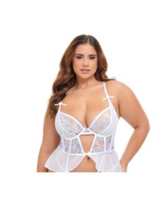 Plus Size Curvy Elena Embroidered Merrywidow