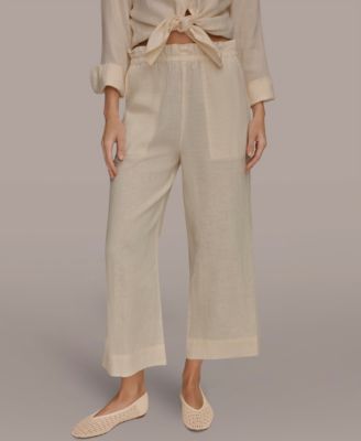 Women's High-Rise Relaxed Linen Pants